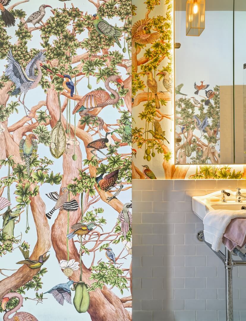 Mural egzotyczne ptaki na drzewie Cole & Son x Ardmore Tree of Life 129/1003 Baobab