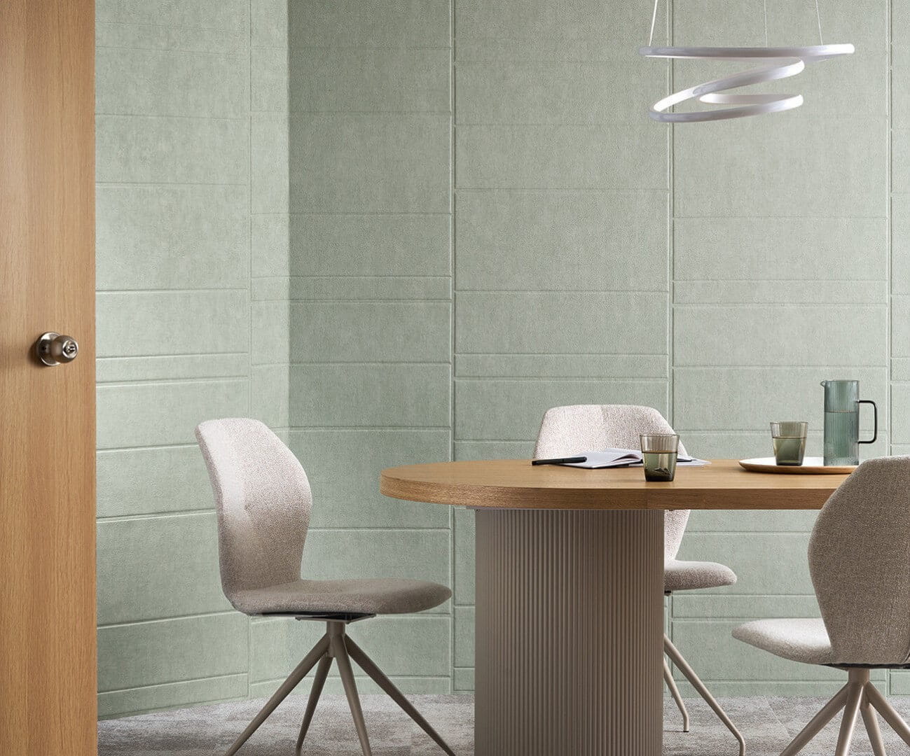 Tapeta akustyczna geometryczna 3D Texdecor 91800478 Polyform Kent