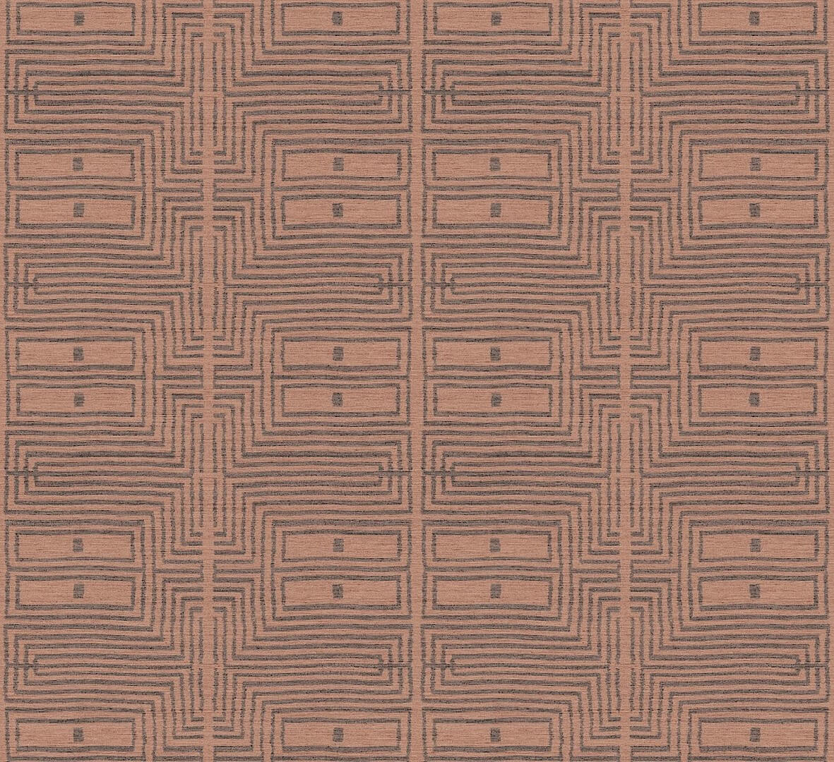 Tapeta etniczna z geometrycznym wzorem Masureel RIC301 Serica