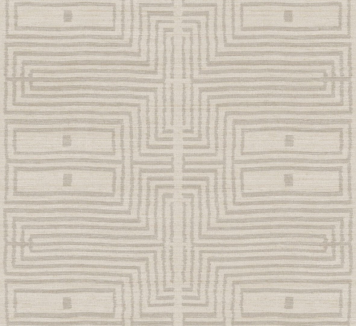Tapeta etniczna z geometrycznym wzorem Masureel RIC304 Serica