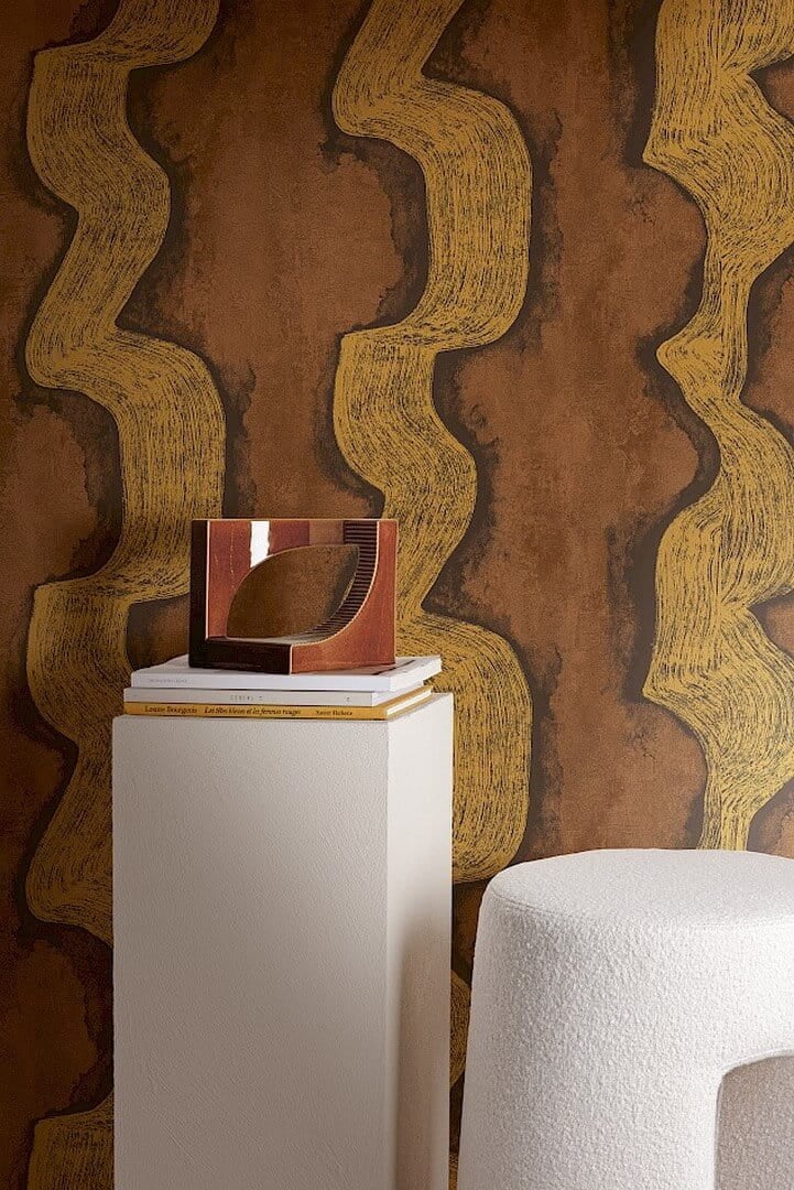 Mural falujące ślady Masureel DGTRA302 Shodo Traces