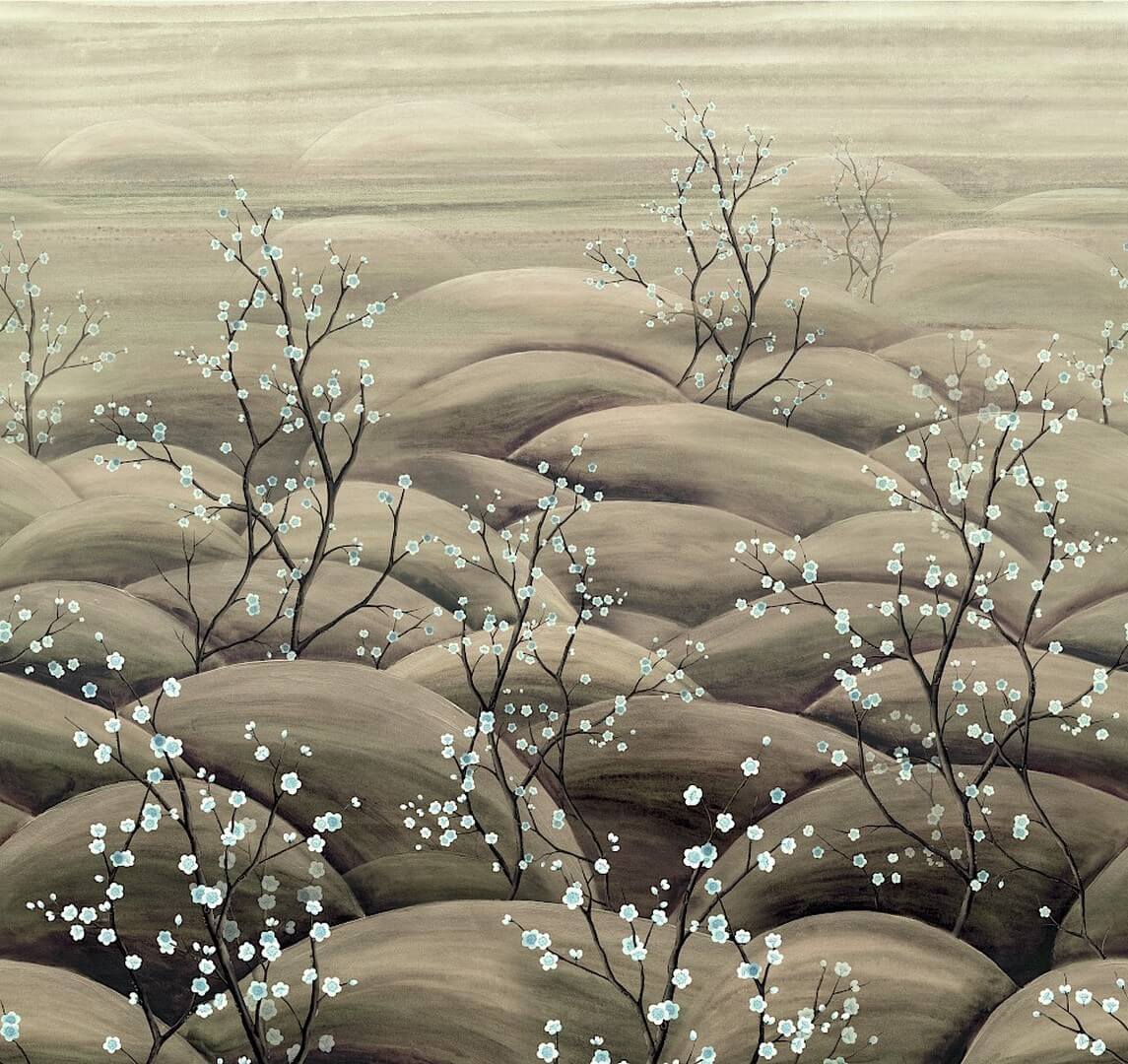 Mural kwitnące gałązki Masureel DGTRA5011 Sakura Traces