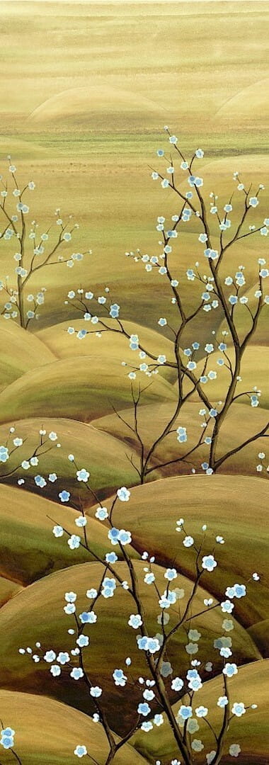 Mural kwitnące gałązki Masureel DGTRA5021 Sakura Traces