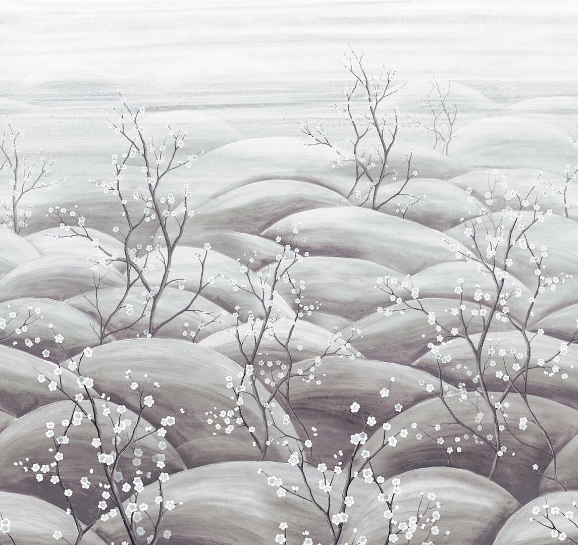 Mural kwitnące gałązki Masureel DGTRA5031 Sakura Traces