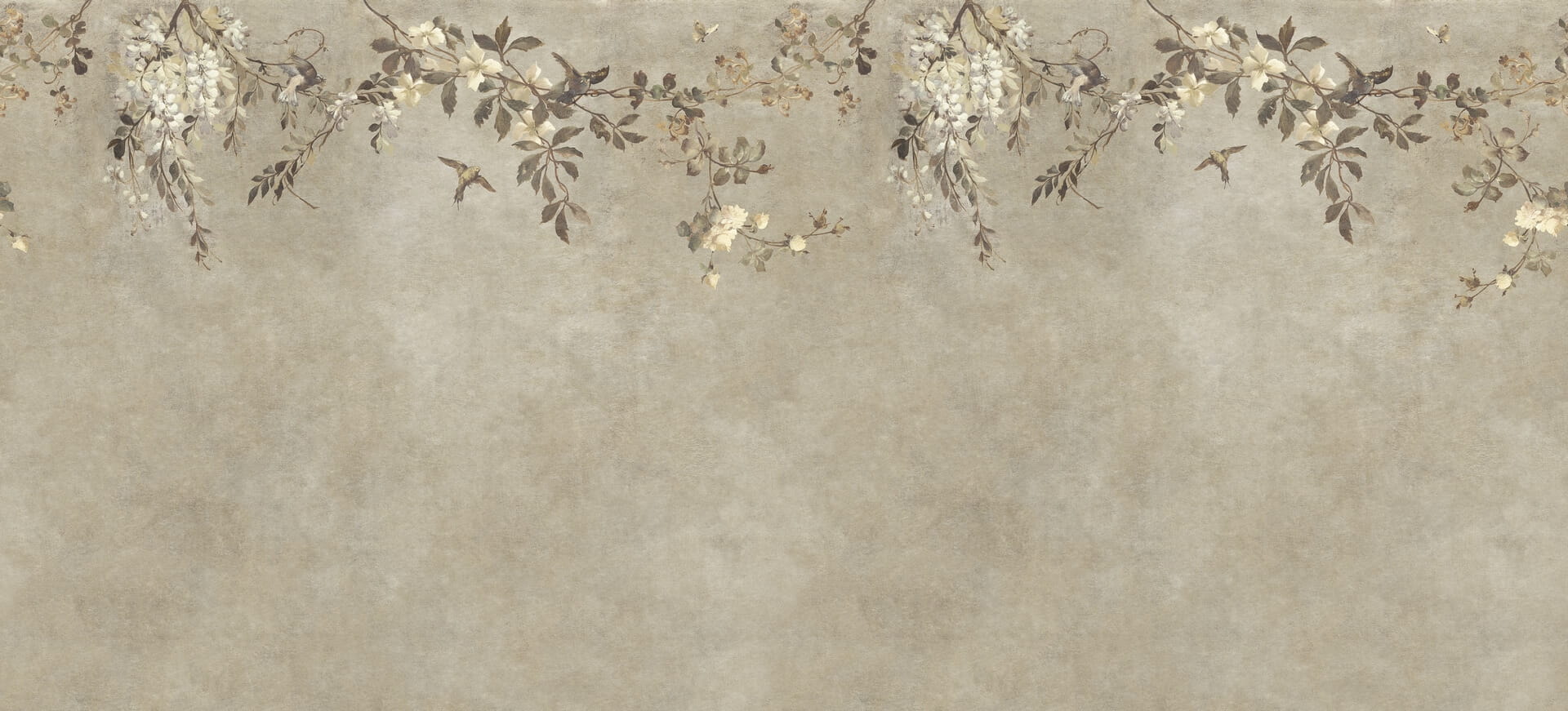Fototapeta kwiatowa pergola Sandberg S10811 Nico Beige Villa Como