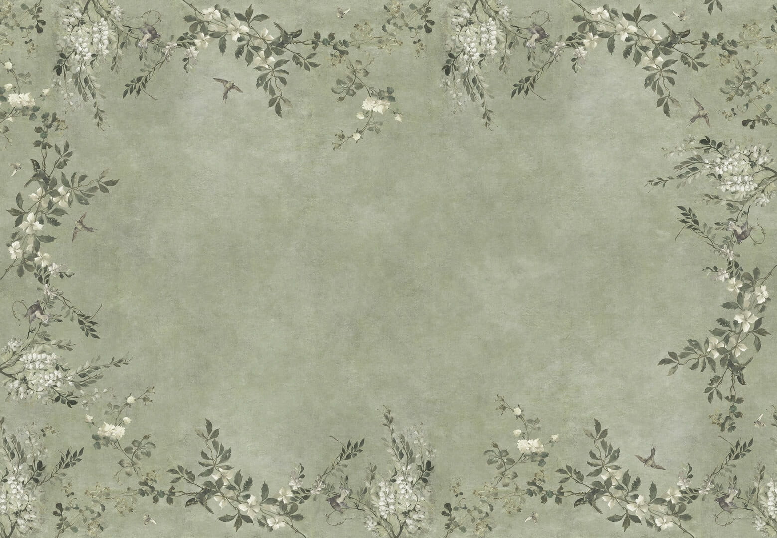 Fototapeta Sandberg S10833 Luca Rectangle Sage Green Villa Como