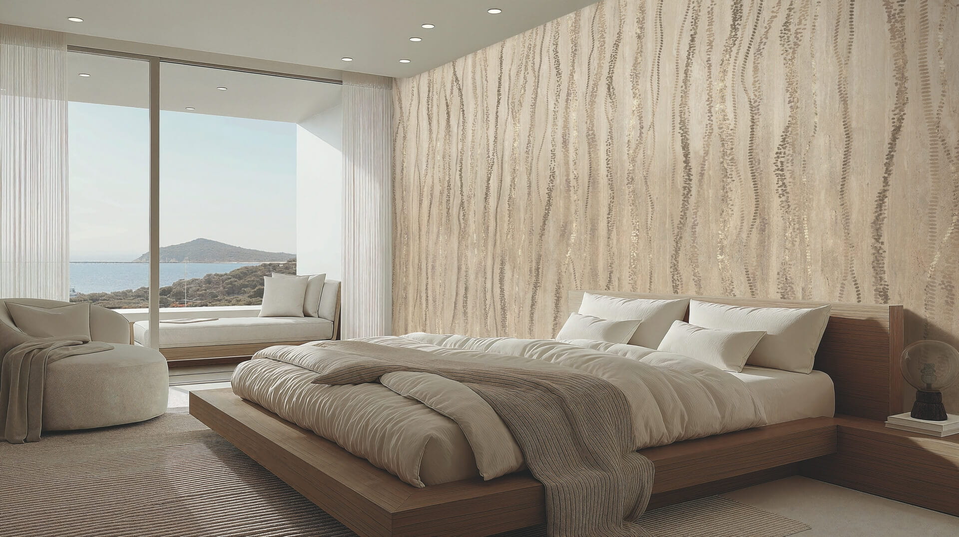 Fototapeta subtelne fale Muance MU16044 Aurora Deco Ivory