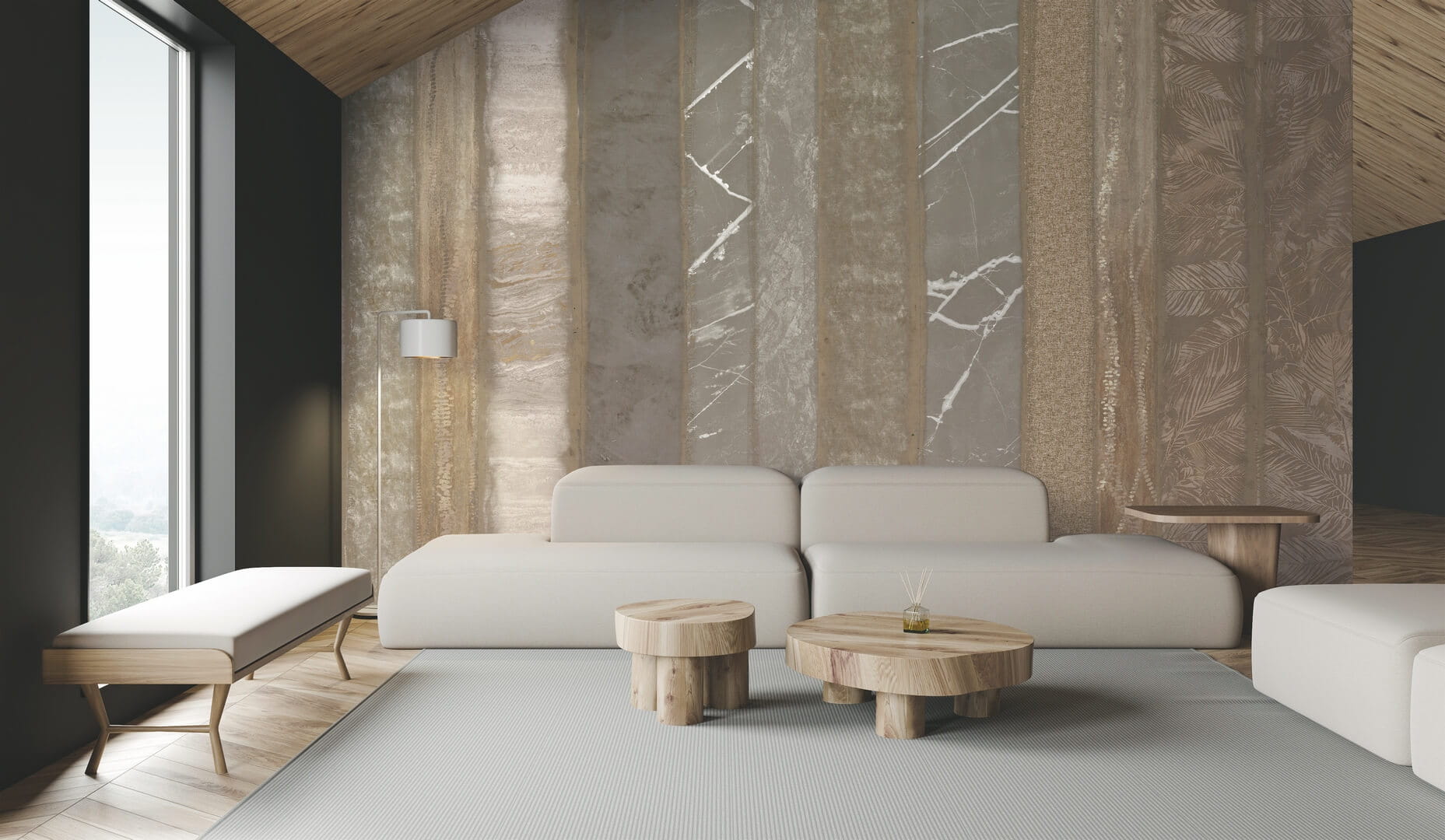 Fototapeta pasy mineralne Muance MU16056 Classic Club Ivory