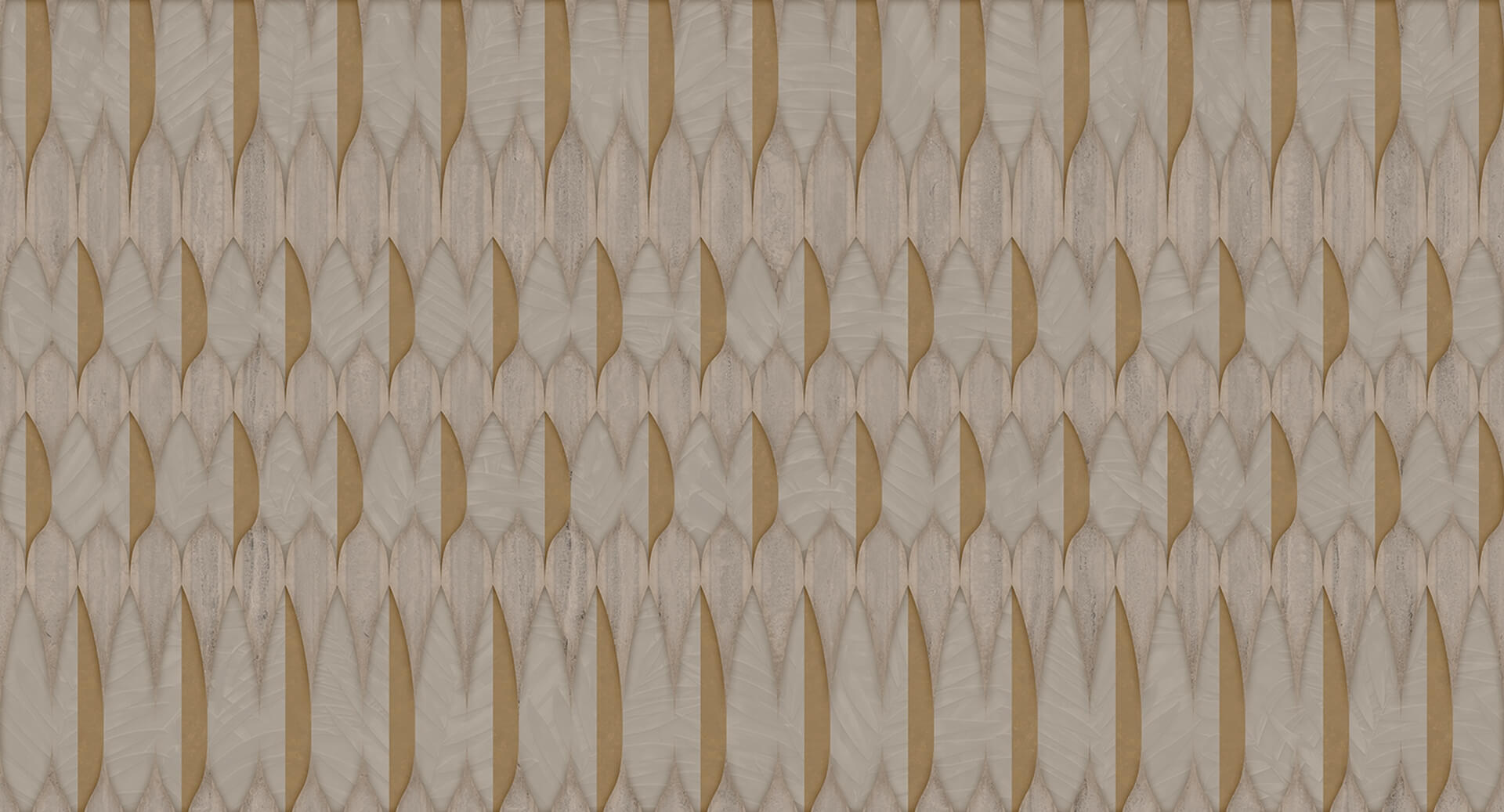 Fototapeta geometryczne liście Muance MU16060 The Heritage Ivory