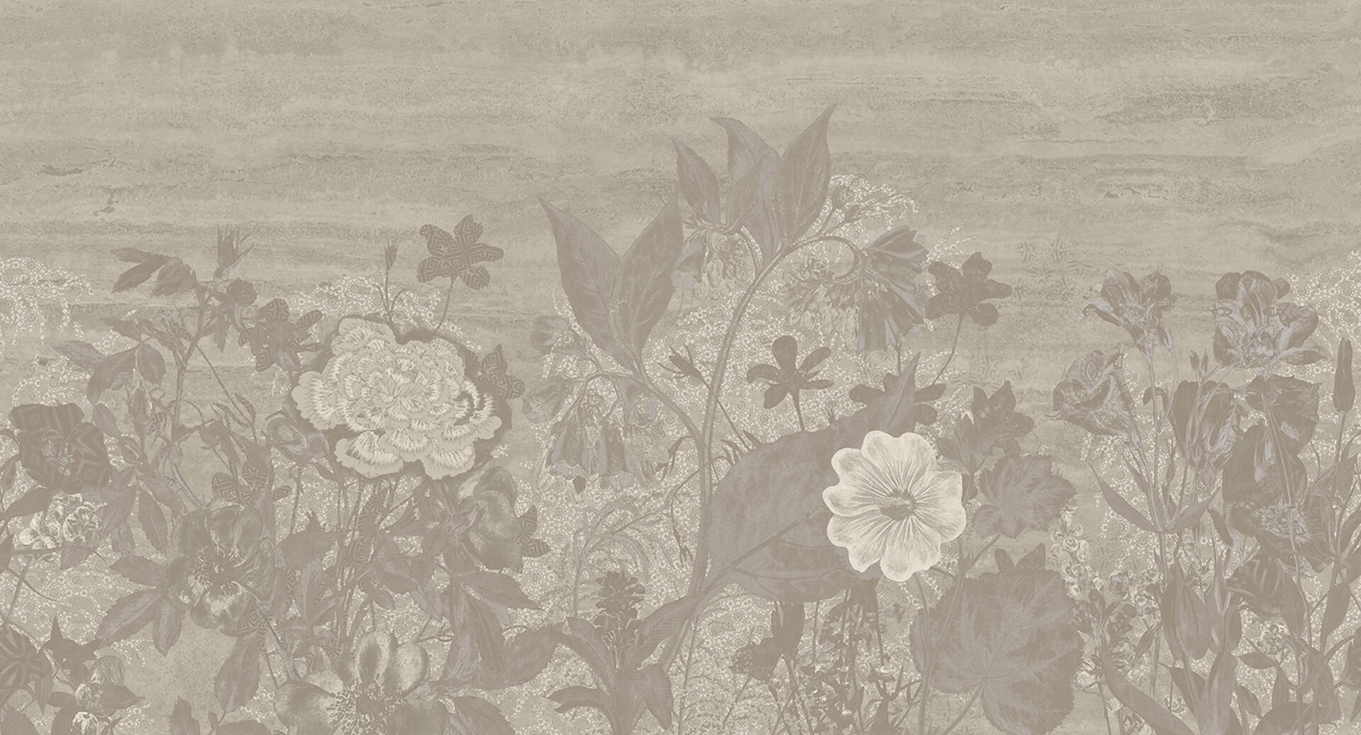 Fototapeta kwietny ogród Muance MU16063 Soft Garden Ivory