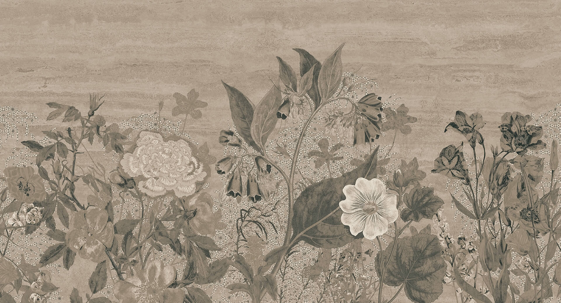 Fototapeta kwietny ogród Muance MU16064 Soft Garden Ivory