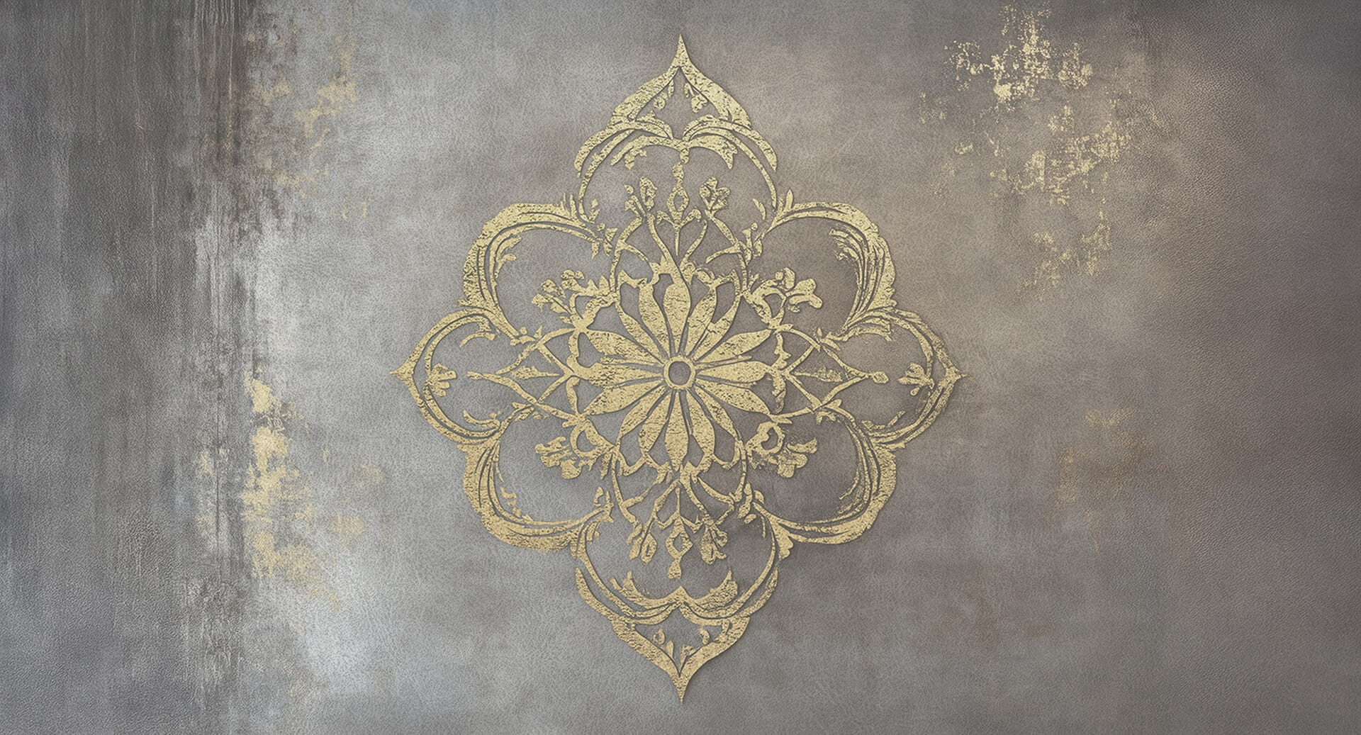 Fototapeta stylowy ornament Muance MU16075 Golden Mirage Ivory