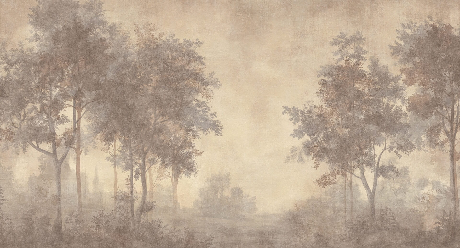 Fototapeta krajobraz drzew Muance MU16095 In The Wake of Silence Ivory