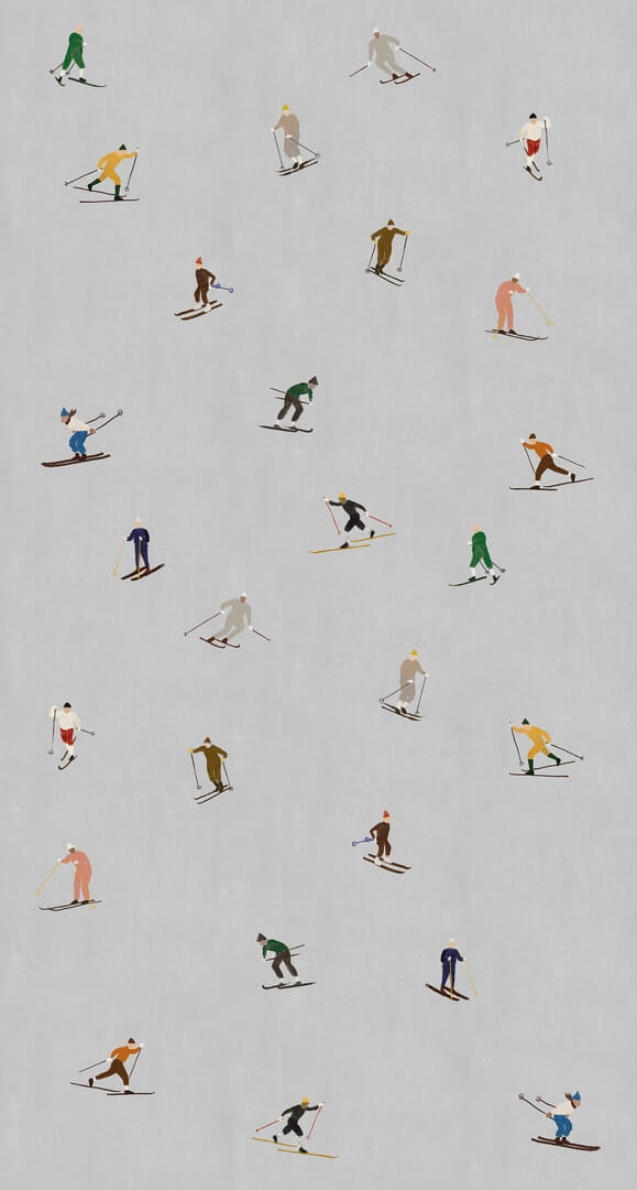 Fototapeta narciarze Rebel Walls R21784 Skiers Day Hot Pops