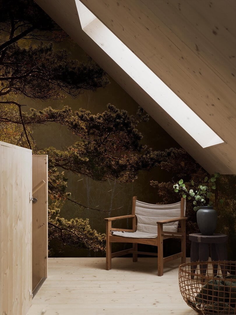 Mural las o świcie Boras Tapeter Studio 9773W Getryggen Marie Mattsson