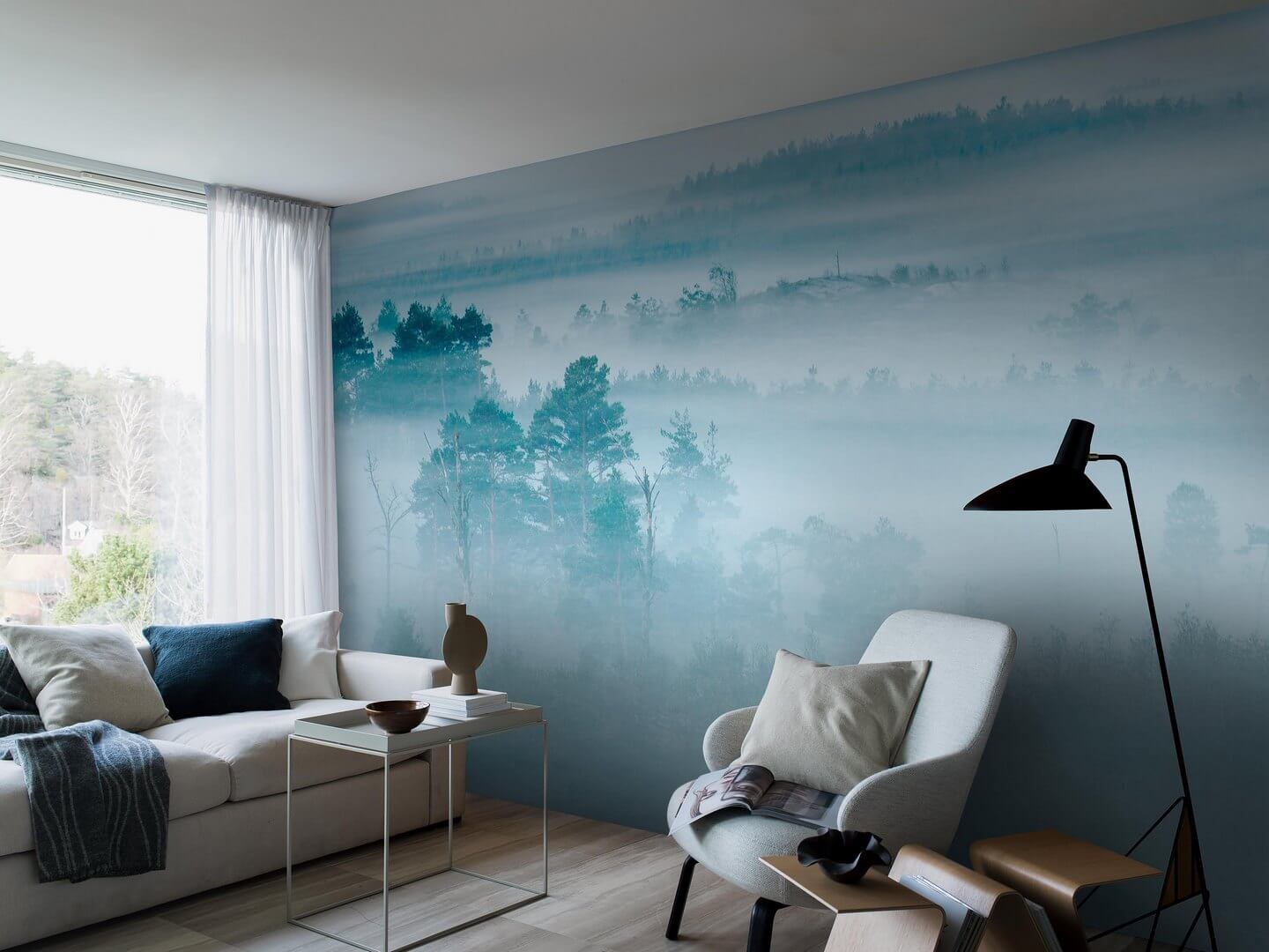 Mural mglisty krajobraz Boras Tapeter Studio 9779W Dimhav Marie Mattsson