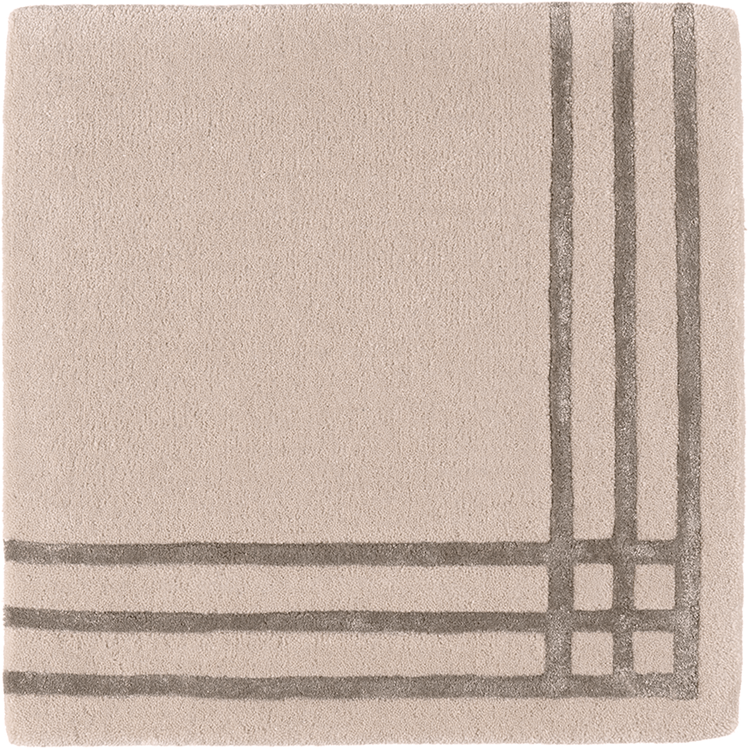 Dywan klasyczny wełniano-wiskozowy Carpets & More X Magda Fornal 5025 LINEA BEIGE LIGHT BROWN Classics