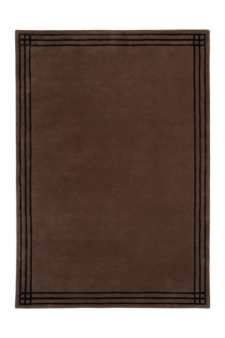 Dywan klasyczny wełniano-wiskozowy Carpets & More X Magda Fornal 5027 LINEA BROWN BLACK Classics