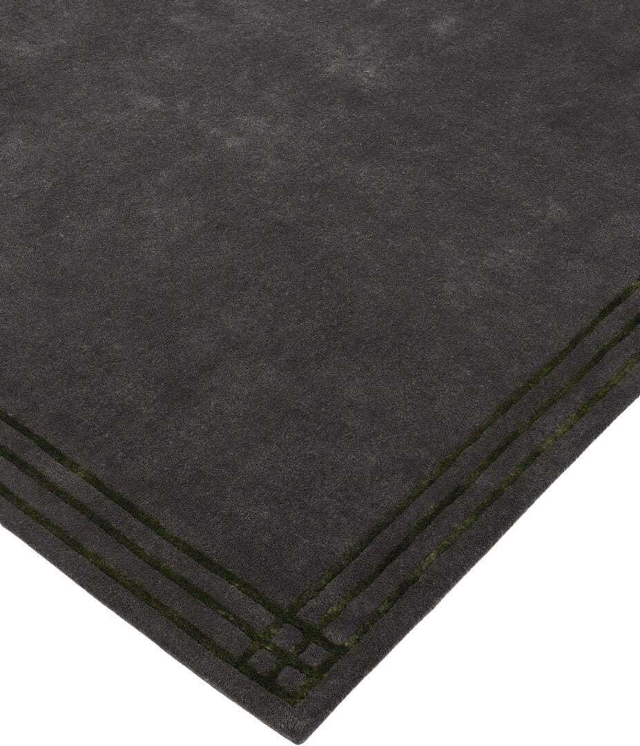 Dywan klasyczny wełniano-wiskozowy Carpets & More X Magda Fornal 5028 LINEA GRAPHITE DARK GREEN Classics