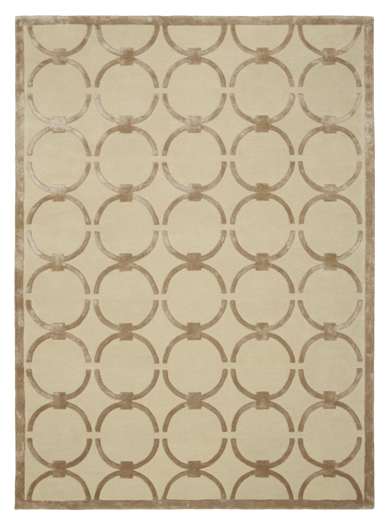 Dywan z geometrycznym wzorem Carpets & More X Magda Fornal 5040 GLAM CREAM BEIGE Classics