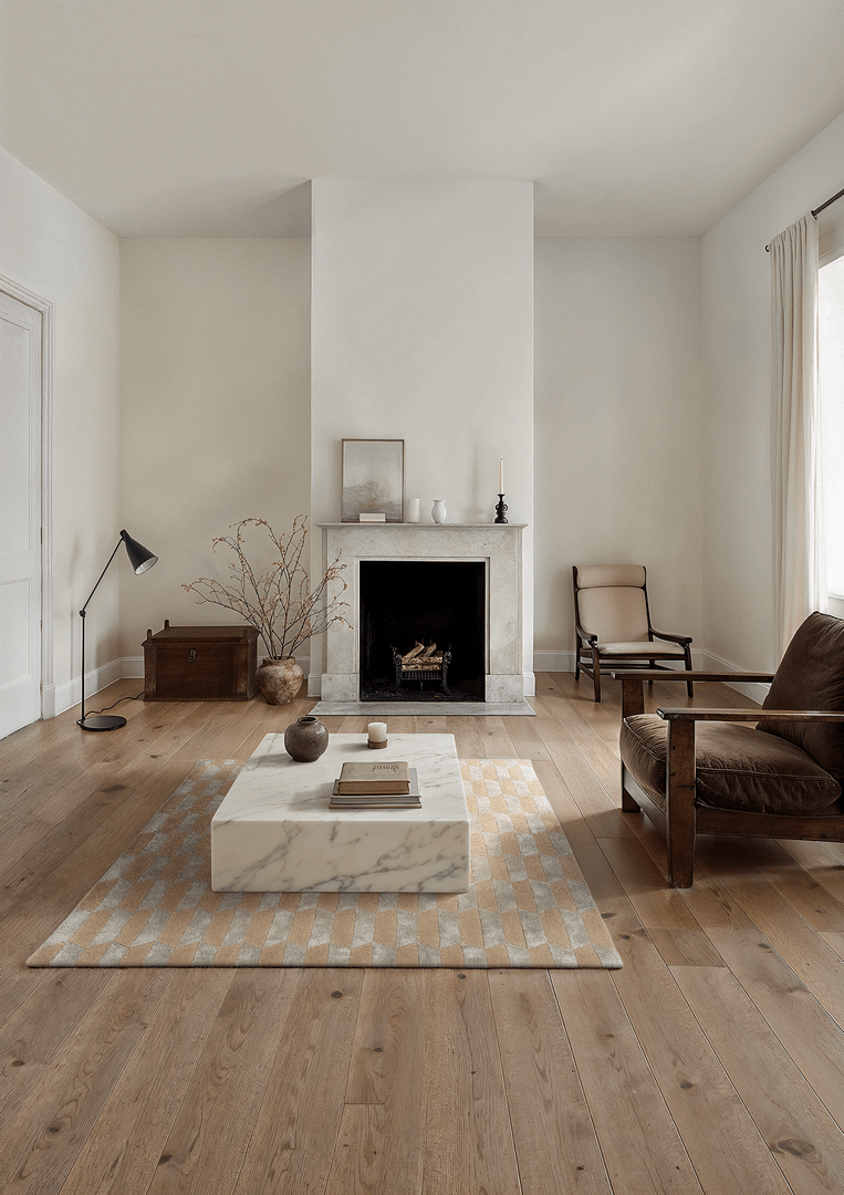 Dywan geometryczny Carpets & More X Magda Fornal 5045 NOBLE GREY BEIGE Classics