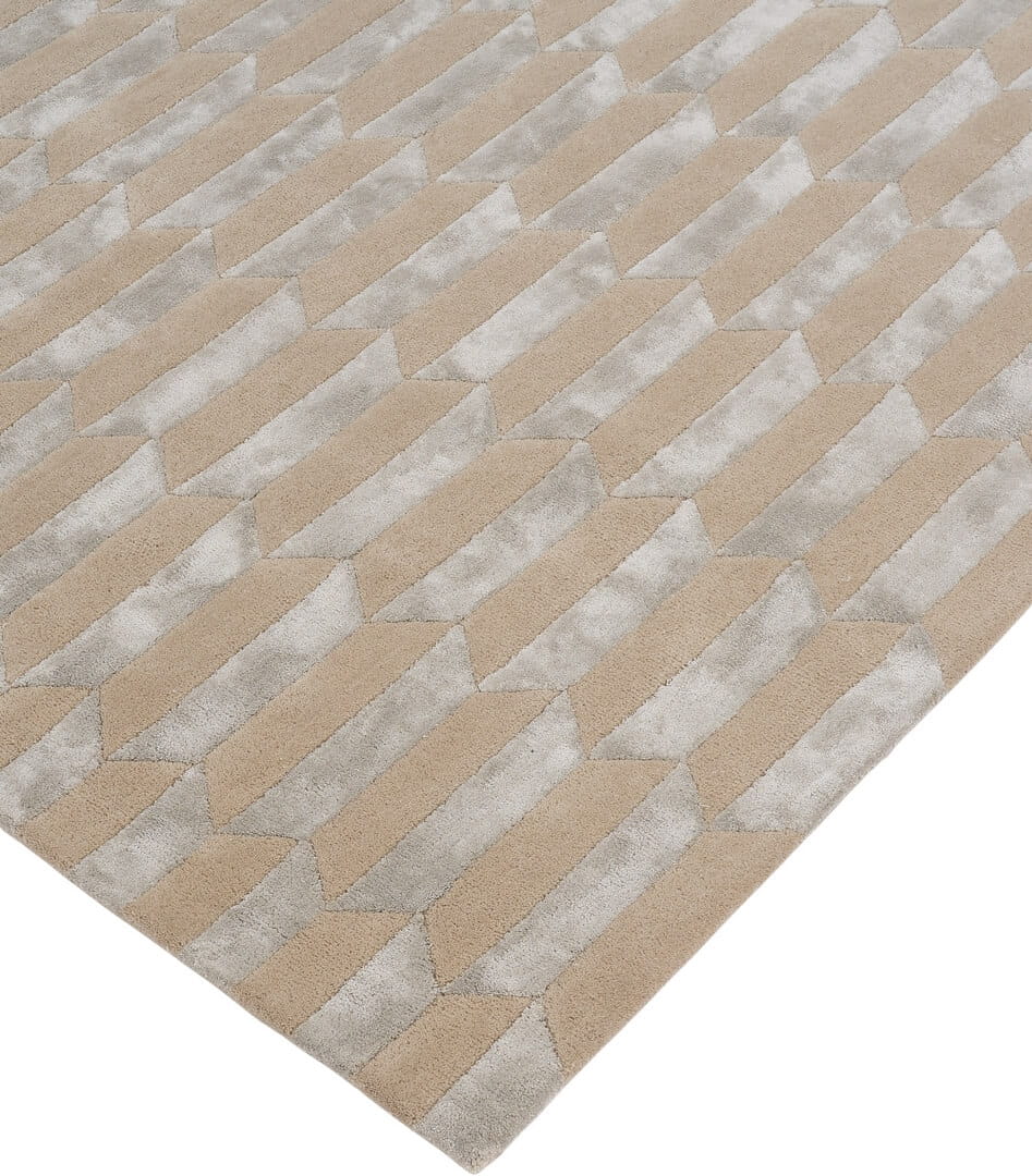 Dywan geometryczny Carpets & More X Magda Fornal 5045 NOBLE GREY BEIGE Classics