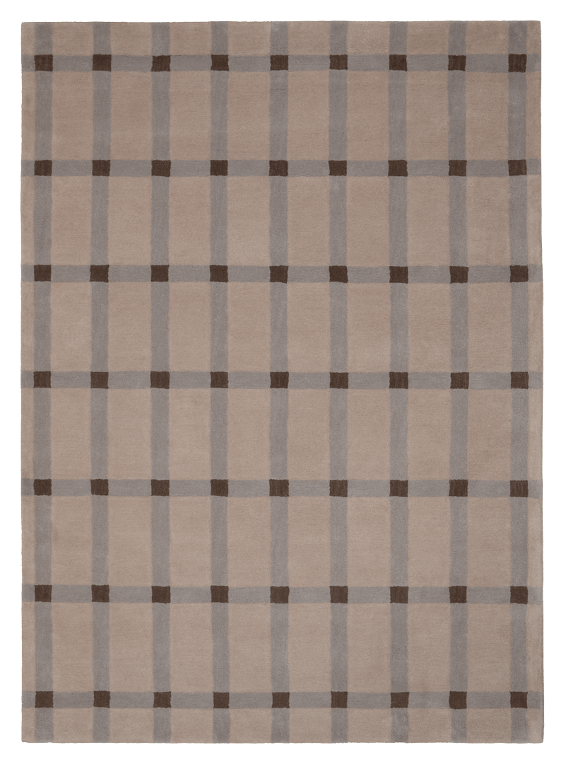 Dywan wełniany Carpets & More X Magda Fornal 5048 COTTAGE BROWN GREY Classics
