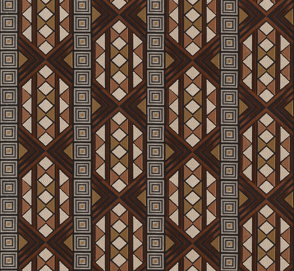 Tapeta tekstylna - haft w stylu Art-Deco Arte Filigrana 97771 Decors & Panoramiques