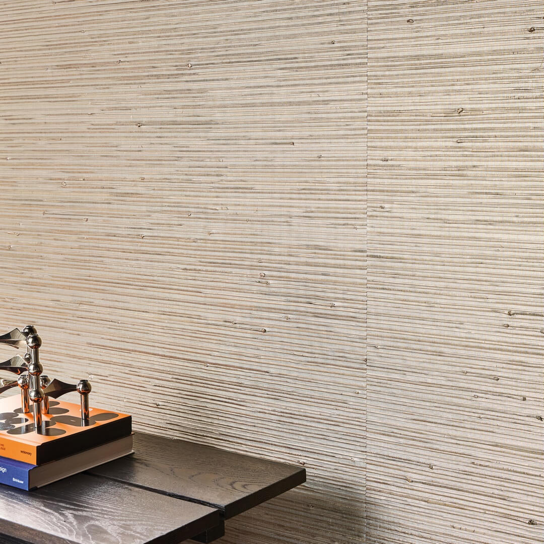 Tapeta naturalna metaliczna z włókien abaki Omexco LAN221 Glory Light At Night