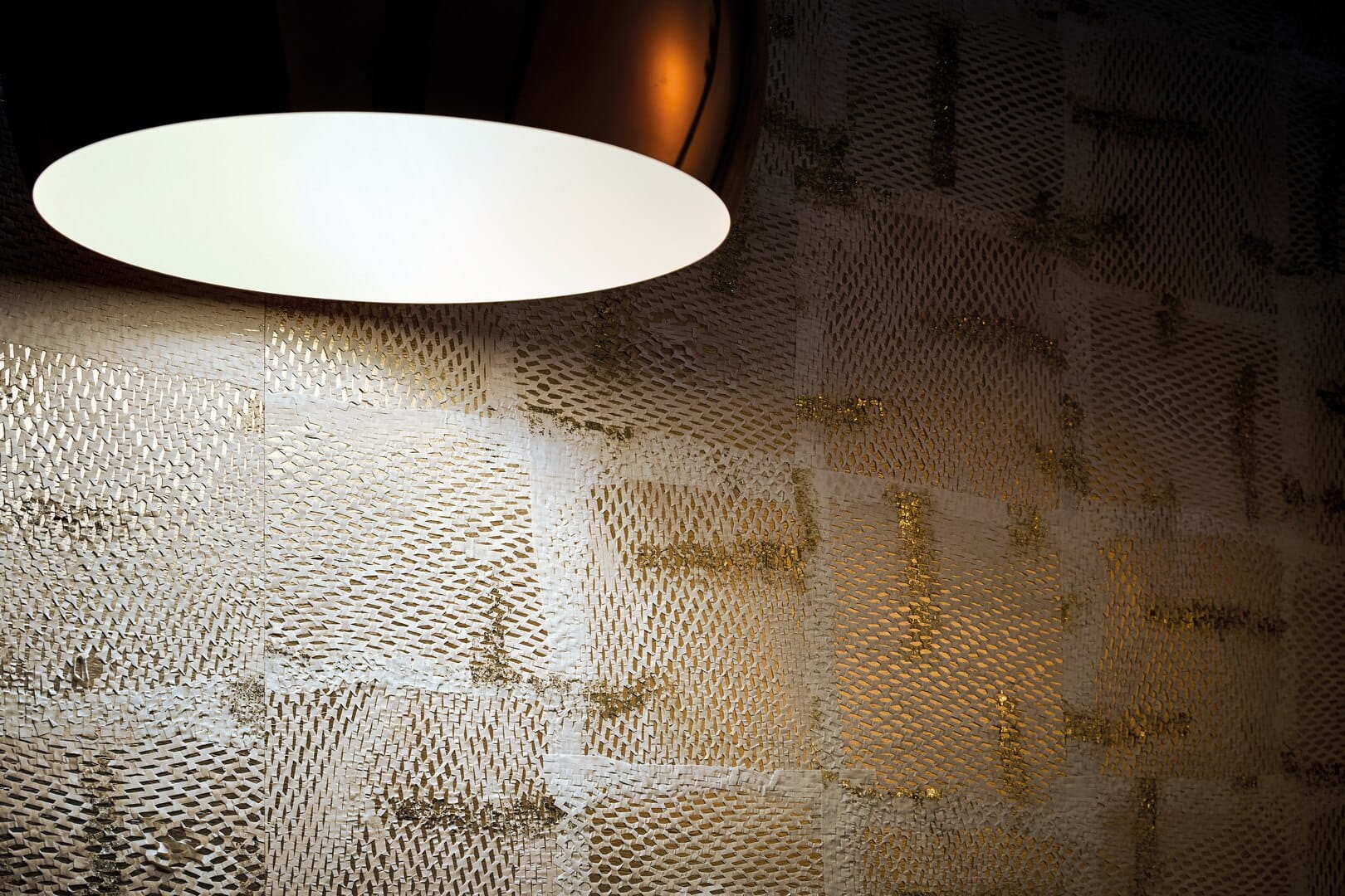 Tapeta metaliczny patchwork Omexco LAN252 Stardust Light At Night