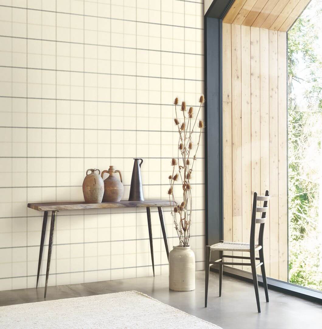 Tapeta z motywem kratki Casadeco MADE 202031210 Smooth Grid Tailor Made
