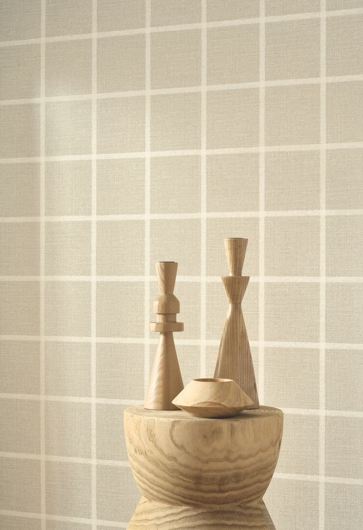 Tapeta z motywem kratki Casadeco MADE 202031530 Smooth Grid Tailor Made