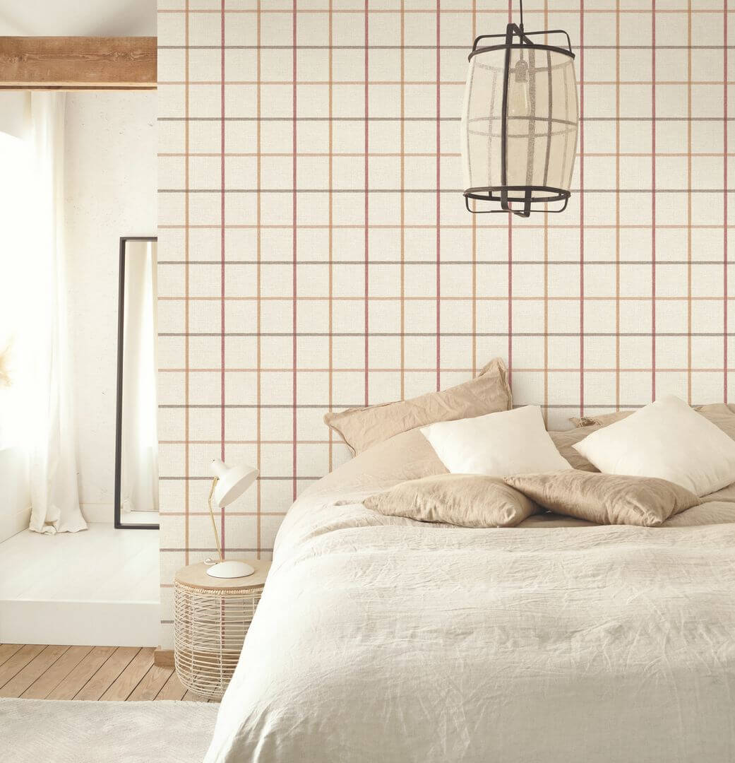 Tapeta z motywem kratki Casadeco MADE 202031823 Smooth Grid Tailor Made