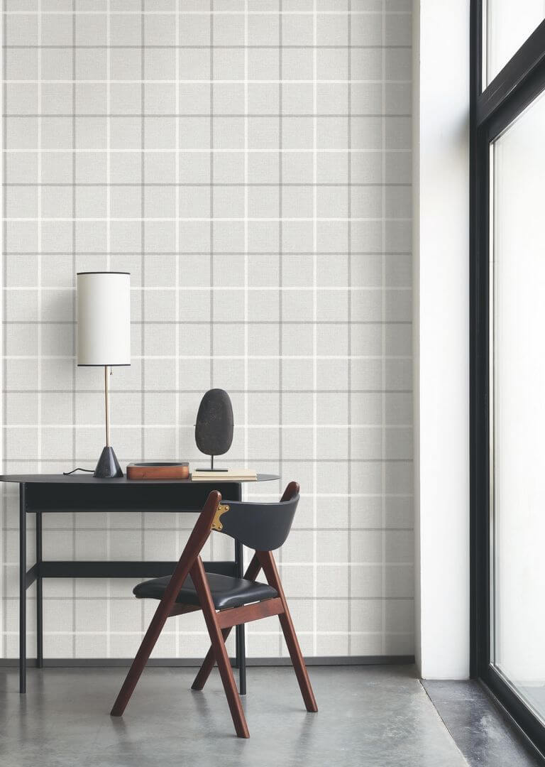 Tapeta z motywem kratki Casadeco MADE 202039111 Smooth Grid Tailor Made