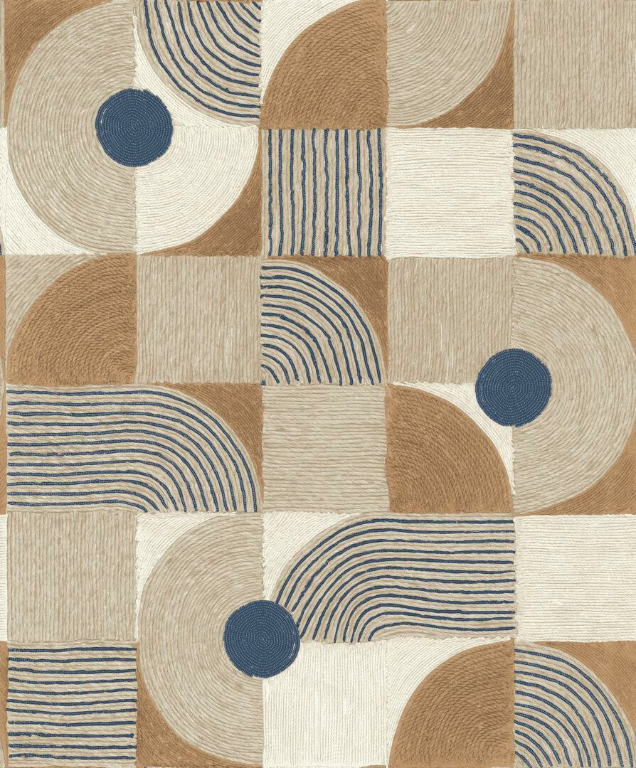 Tapeta geometryczna Casadeco RITU 201926309 Element Rituel