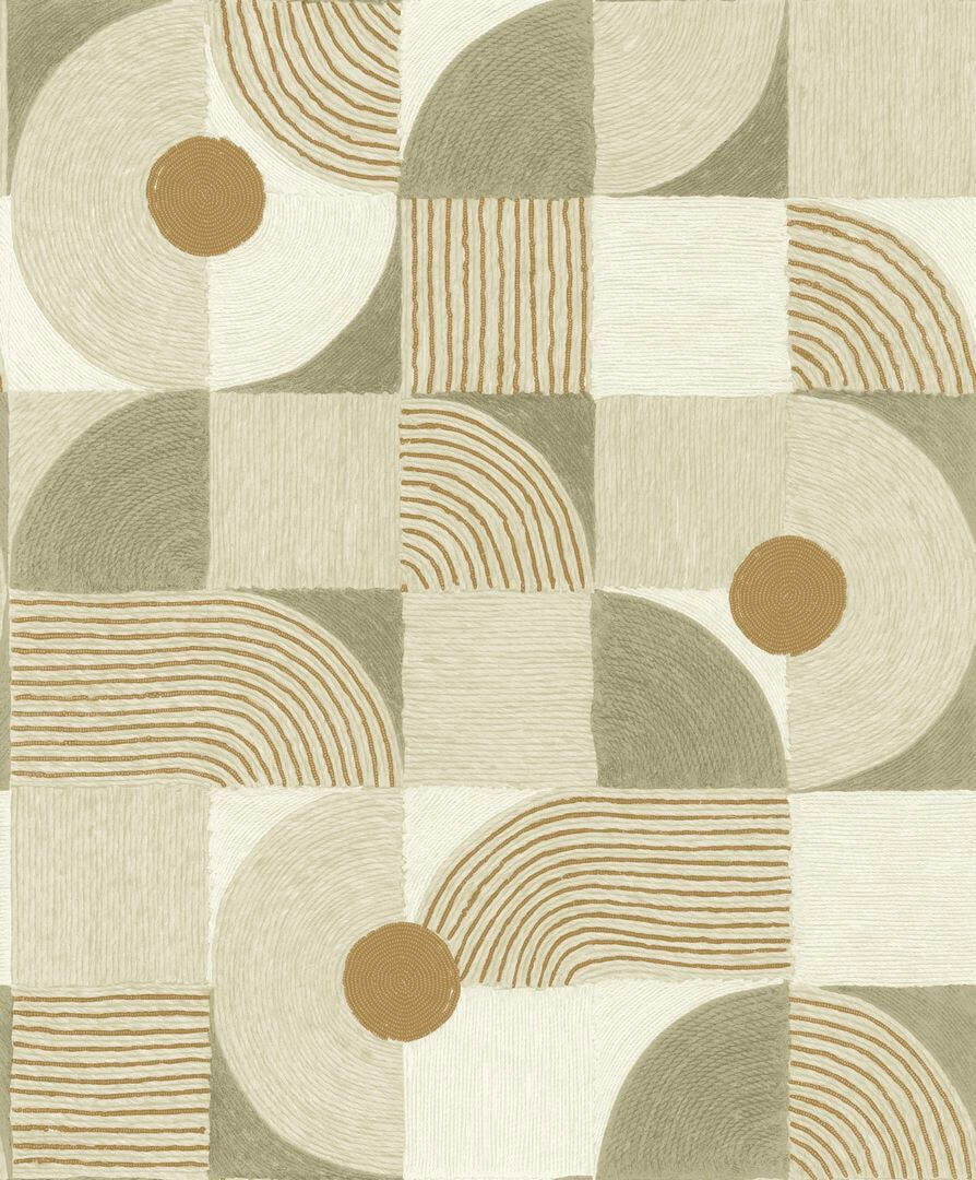 Tapeta geometryczna Casadeco RITU 201927235 Element Rituel