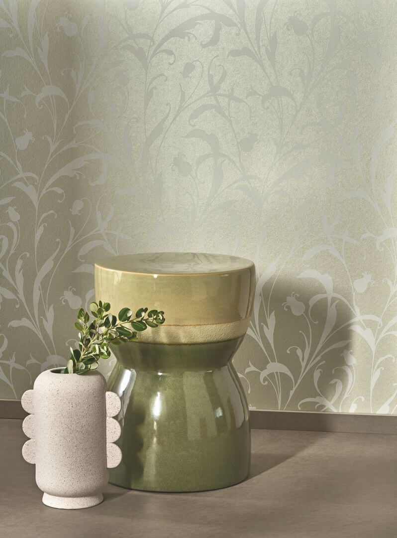 Tapeta liście akantu Casadeco EXIR 202007129 Opaline Elixir