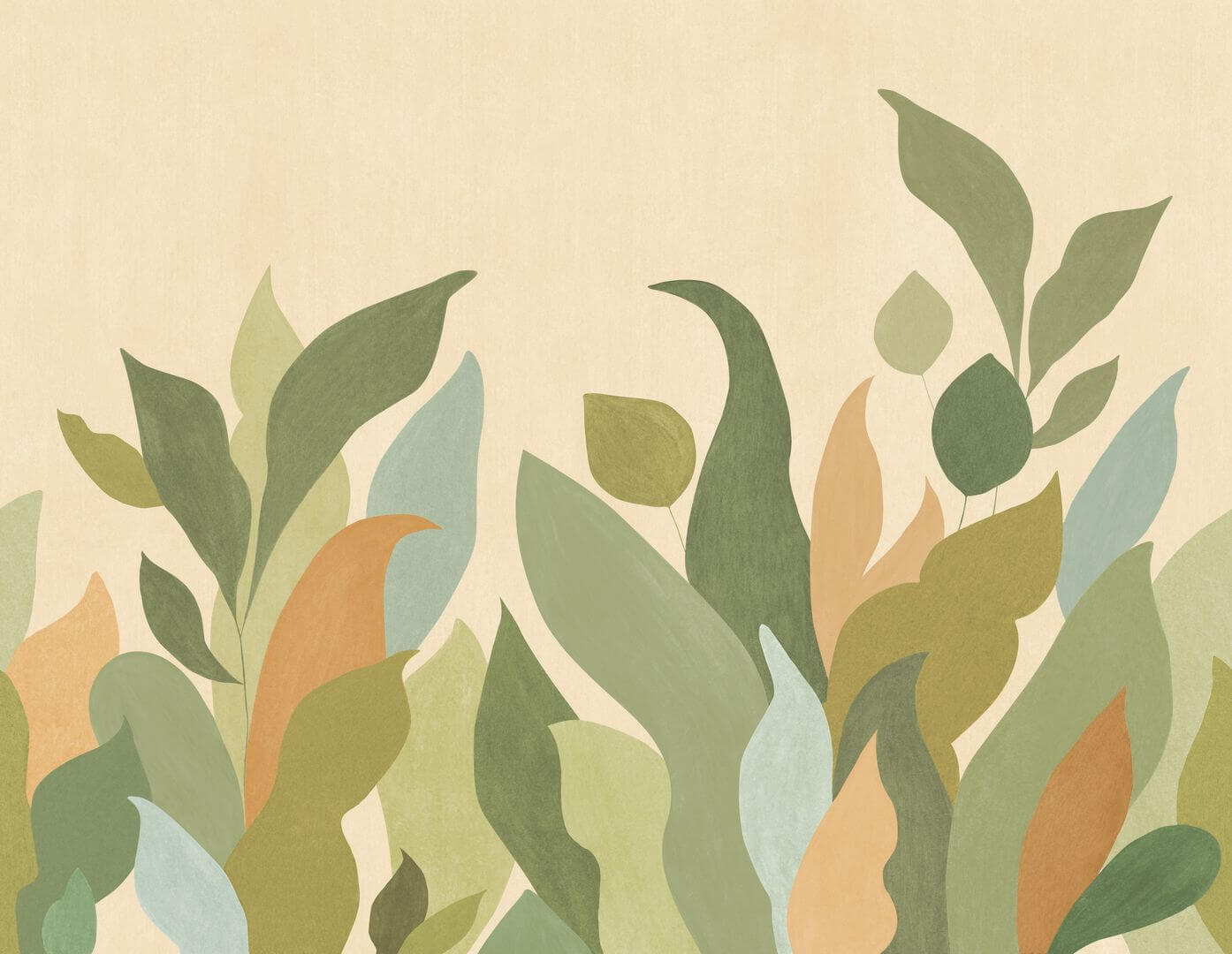 Mural z roślinny abstrakcyjny Caselio ELEA 107387212 L Lumea Elea