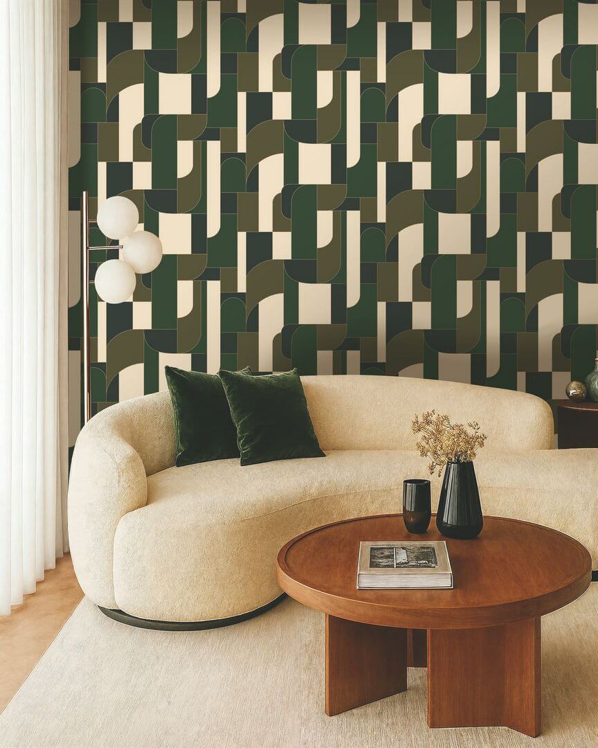 Tapeta geometryczna inspirowana art-deco Caselio MSI 107390463 Achille Maison Simeon