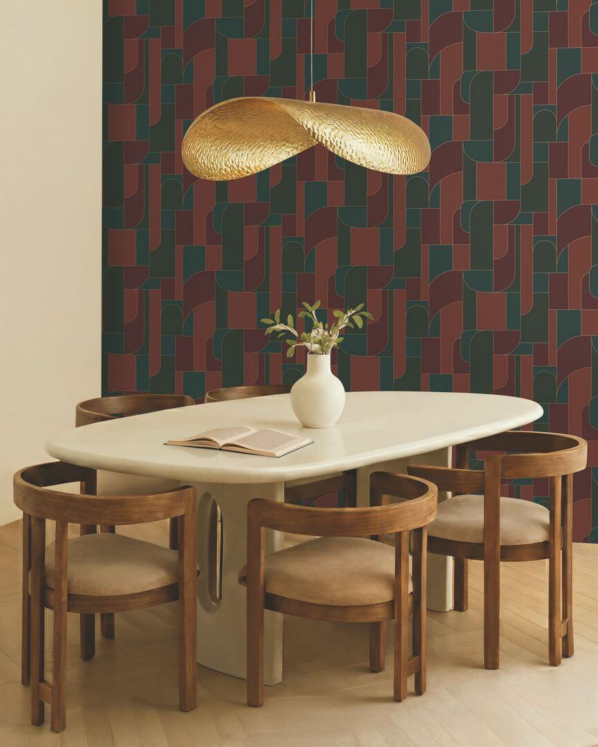 Tapeta geometryczna inspirowana art-deco Caselio MSI 107390745 Achille Maison Simeon