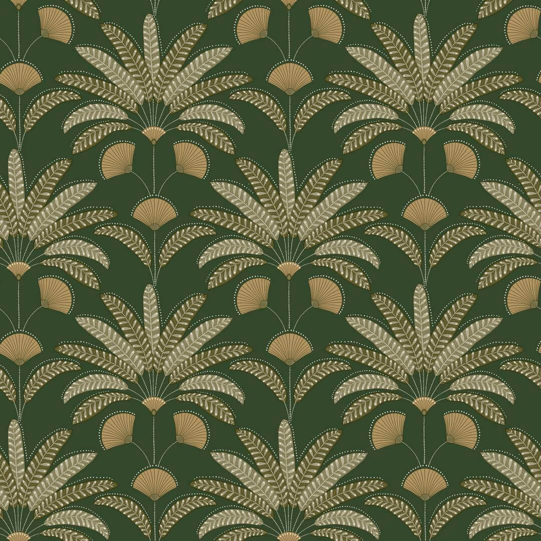 Tapeta palmy w stylu art-deco Caselio MSI 107400451 Gisele Maison Simeon