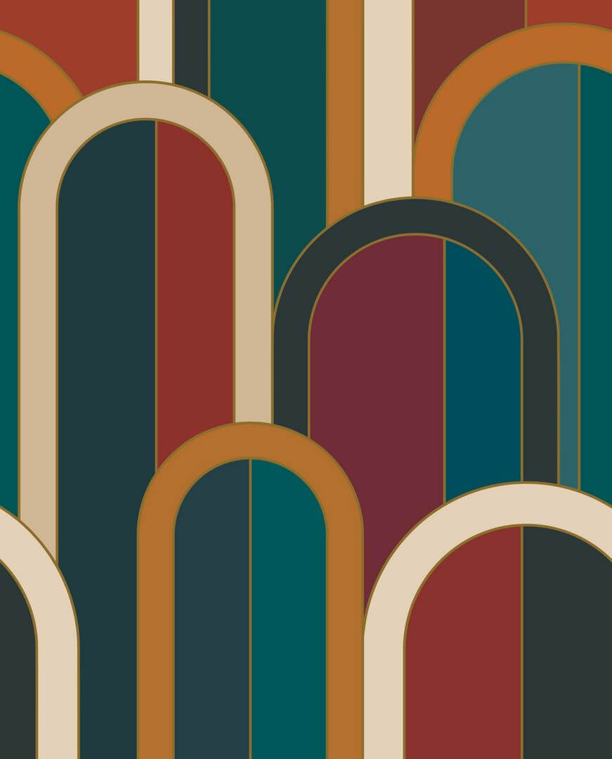 Mural w stylu art-deco Caselio MSI 107446102 L Barthelemy Maison Simeon