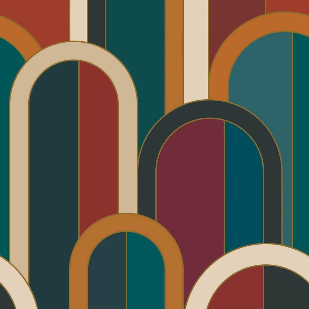 Mural w stylu art-deco Caselio MSI 107446106 S Barthelemy Maison Simeon