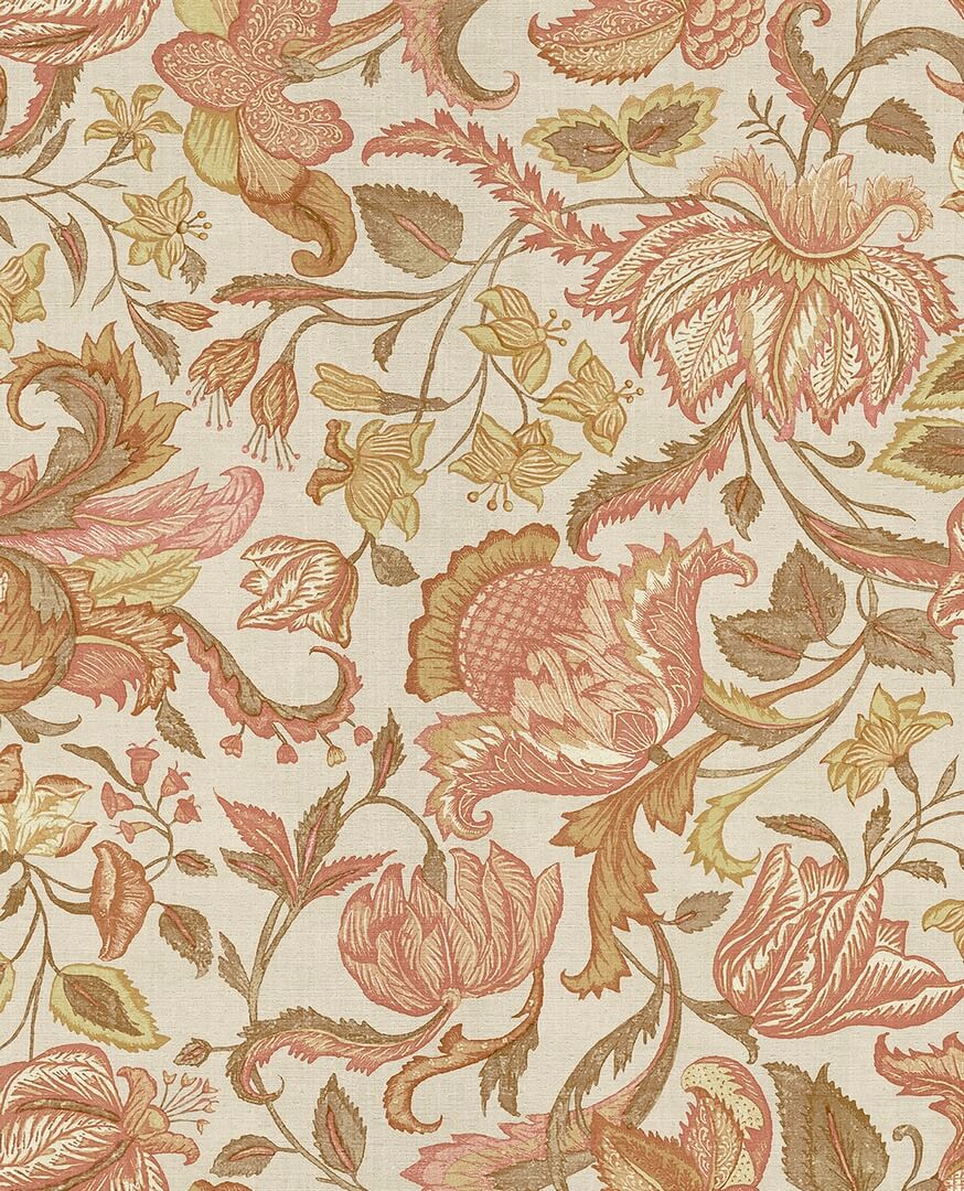 Tapeta kwiaty w jakobińskim stylu Eijffinger 350643 Amber