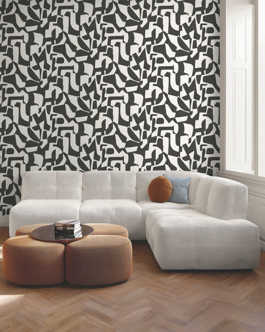 Tapeta abstrakcyjna geometryczna Caselio 107120908 Broken Pattern Moonlight III