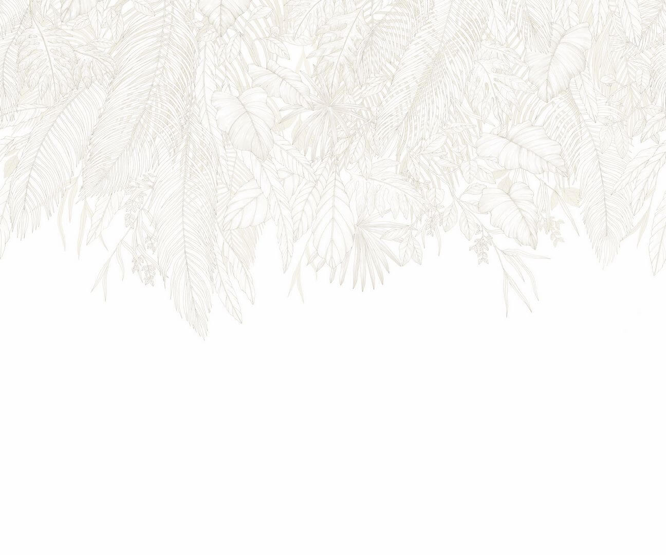 Mural z opadającym wzorem liści Caselio 107260007 S Descendant Jungle Moonlight III