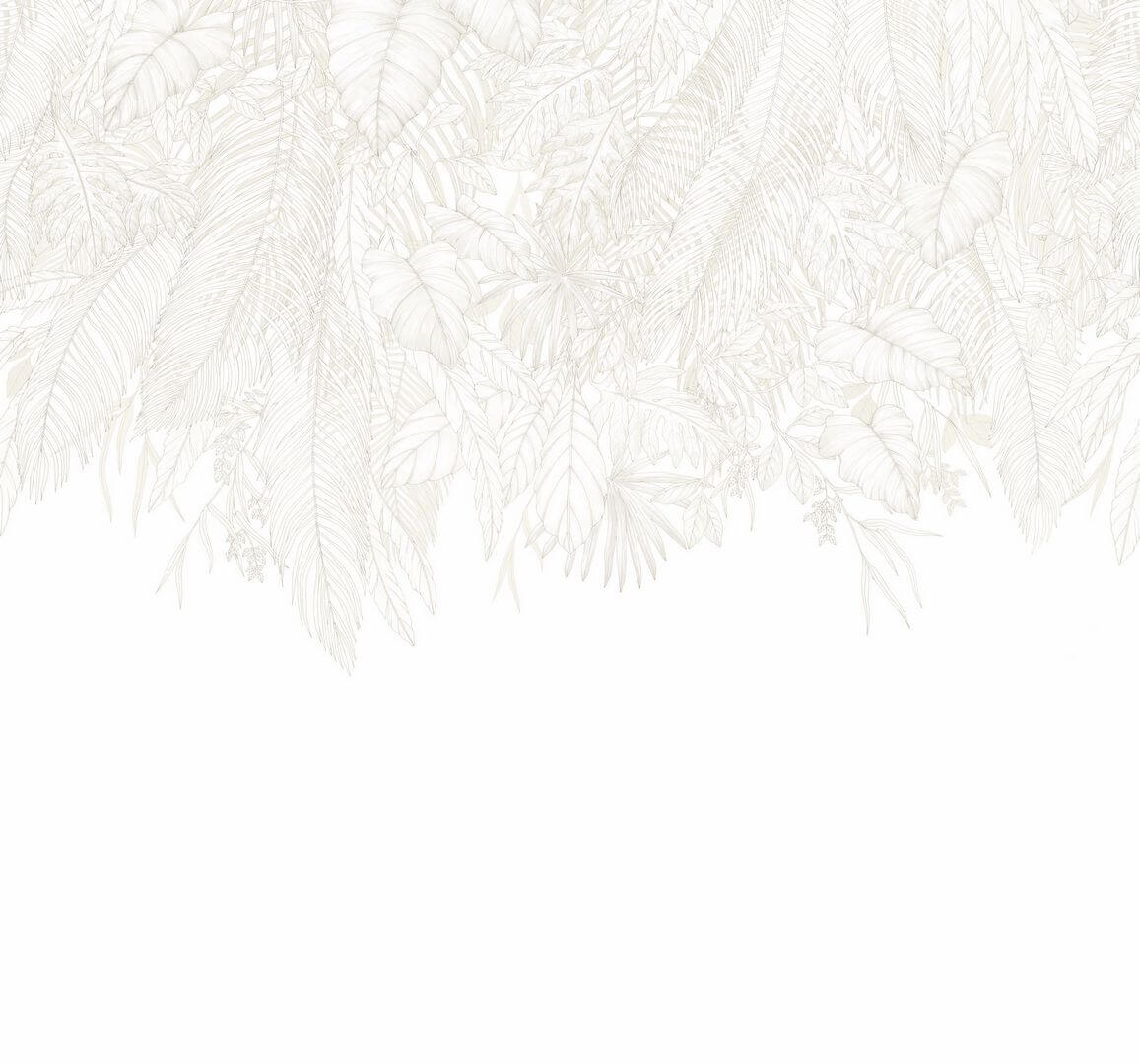 Mural z opadającym wzorem liści Caselio 107260008 M Descendant Jungle Moonlight III