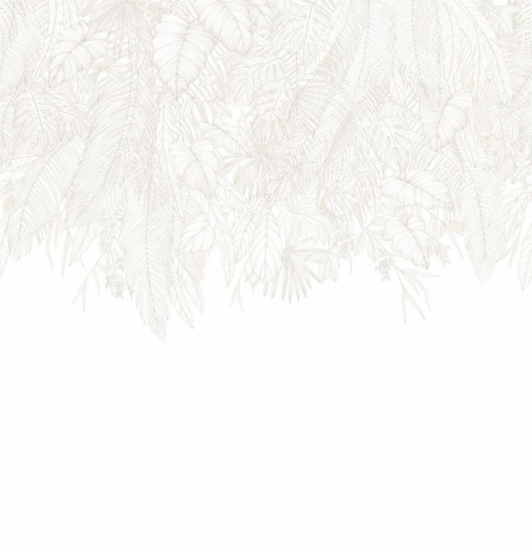 Mural z opadającym wzorem liści Caselio 107260009 L Descendant Jungle Moonlight III