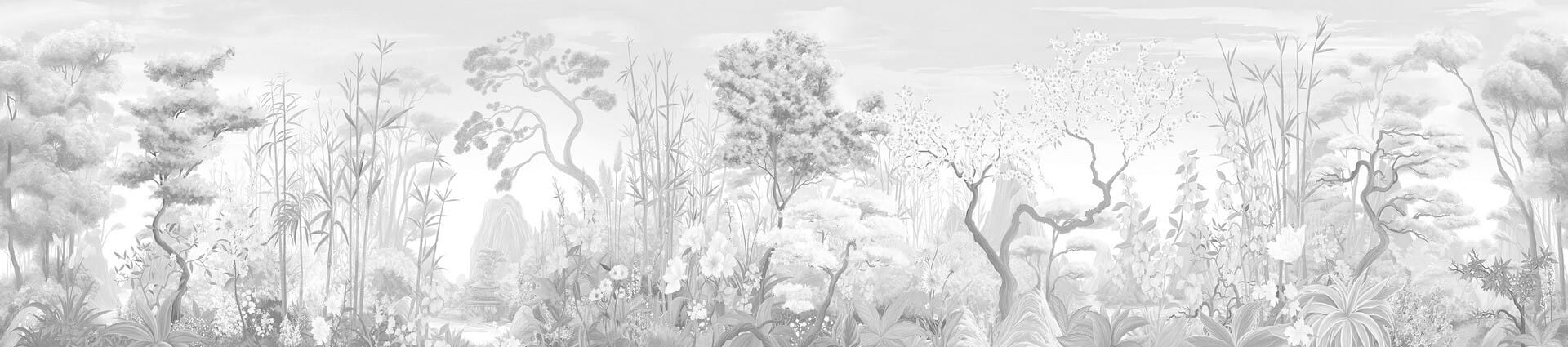 Fototapeta krajobraz tropikalnej roślinności London Art BNV13-C Les Tropiques en Fleurs