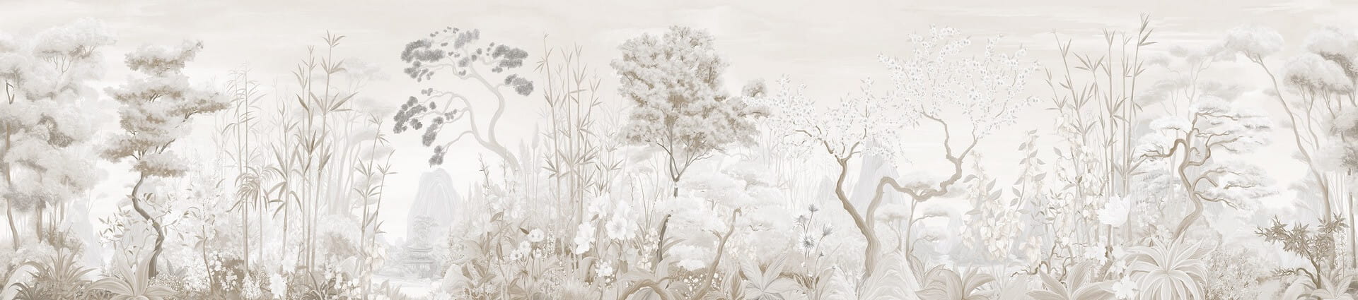 Fototapeta krajobraz tropikalnej roślinności London Art BNV13-D Les Tropiques en Fleurs